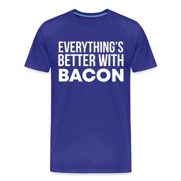 Everythings's Better with Bacon Men's Premium T-Shirt - royal blue