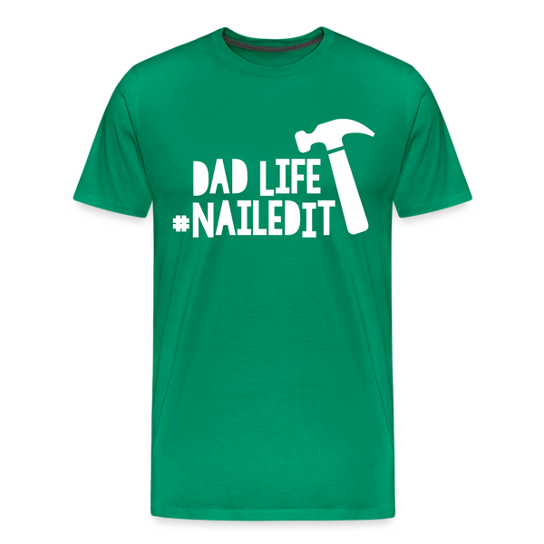 Dad Life Nailed It Men's Premium T-Shirt - kelly green