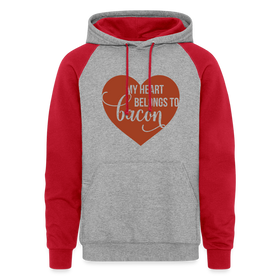 My Heart Belongs to Bacon Colorblock Hoodie