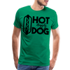 Hot Diggity Dog Funny Grilling Men's Premium T-Shirt - kelly green