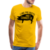 I Like Pig Butts and I Cannot Lie Funny BBQ Men's Premium T-Shirt - sun yellow