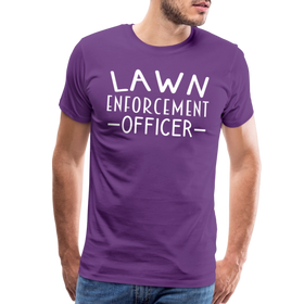 Lawn Enforcement Officer Funny Dad Joke Shirt Men's Premium T-Shirt