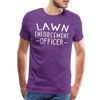 Lawn Enforcement Officer Funny Dad Joke Shirt Men's Premium T-Shirt