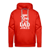 King of the Dad Jokes Men’s Premium Hoodie - red