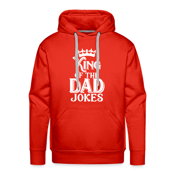 King of the Dad Jokes Men’s Premium Hoodie - red