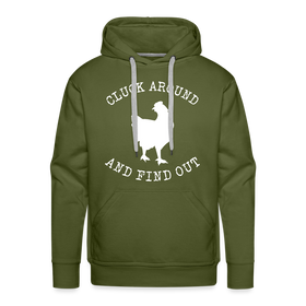 Cluck Around and Find Out Chicken Men’s Premium Hoodie