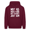 Not All Math Puns Are Terrible Just Sum Funny Men's Hoodie
