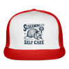 Screaming is Self Care Possum Funny Trucker Hat