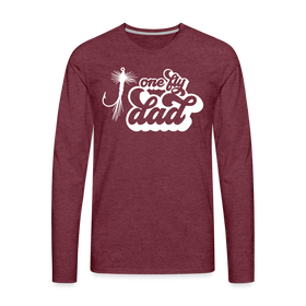 One Fly Dad Fly Fishing Men's Premium Long Sleeve T-Shirt