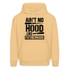 Ain't No Hood Like Fatherhood Funny Father's Day Men's Hoodie - light gold 