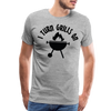 I Turn Grills On Funny BBQ Men's Premium T-Shirt - heather gray