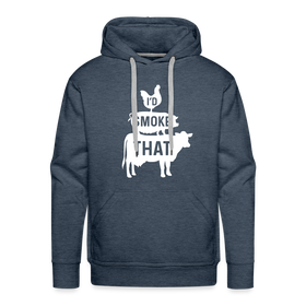 I'd Smoke That Funny BBQ Men’s Premium Hoodie