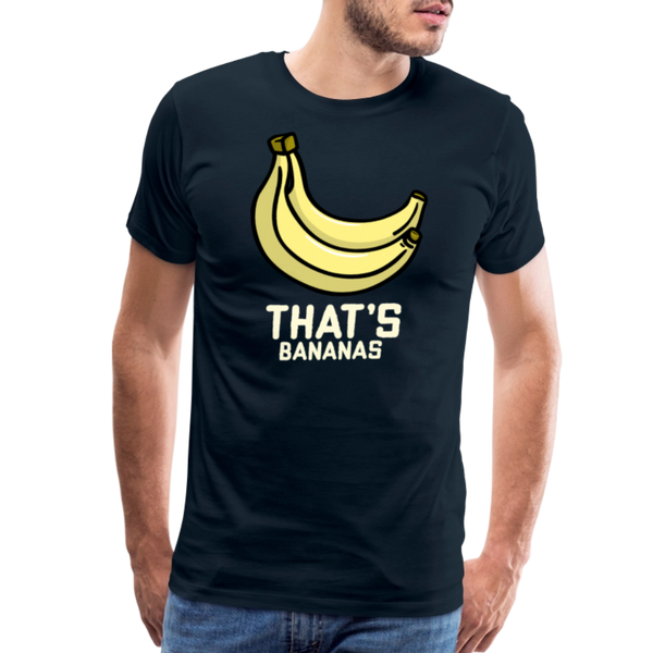 Cute That's Bananas Men's Premium T-Shirt - deep navy