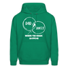 Dad Jokes Where the Magic Happens Funny Men's Hoodie - kelly green