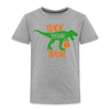 Trick Rawr Treat Dinosaur Halloween Toddler Premium T-Shirt - heather gray