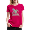 Candysaurus T-Rex Halloween Women’s Premium T-Shirt - dark pink