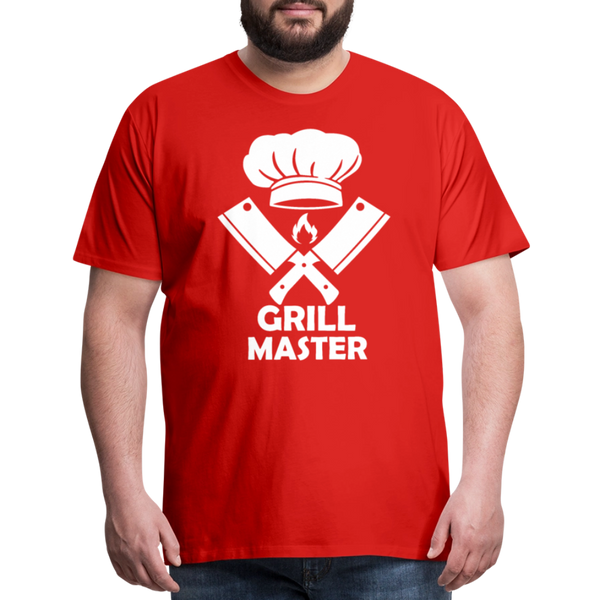 Grill Master BBQ Men's Premium T-Shirt - red