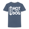 Hot Diggity Dog Funny Grilling Toddler Premium T-Shirt - heather blue