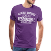 Cleverly Disguised as a Responsible Adult Men's Premium T-Shirt - purple