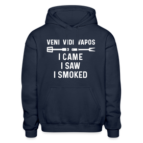 Veni Vidi Vapos I Came I Saw I Smoked: BBQ Smoker Gildan Heavy Blend Adult Hoodie