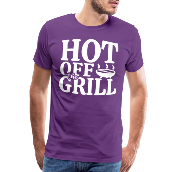Hot Off The Grill Men's Premium T-Shirt - purple