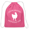 Cluck Around and Find Out Chicken Cotton Drawstring Bag