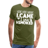Veni Vidi Vapos I Came I Saw I Smoked: BBQ Smoker Men's Premium T-Shirt