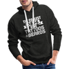 The Coolest Dads Have Tattoos and Beards Men’s Premium Hoodie - charcoal grey