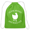 Cluck Around and Find Out Chicken Cotton Drawstring Bag
