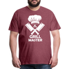 Grill Master BBQ Men's Premium T-Shirt - heather burgundy