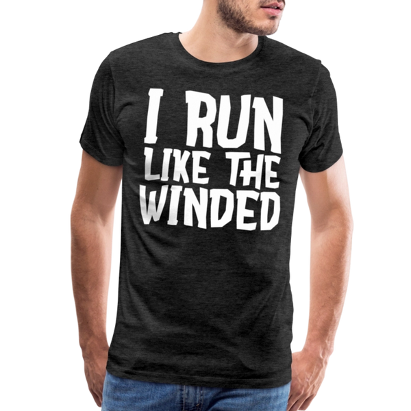 I Run Like the Winded Men's Premium T-Shirt - charcoal grey