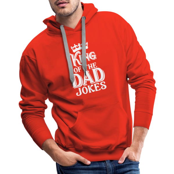 King of the Dad Jokes Men’s Premium Hoodie - red