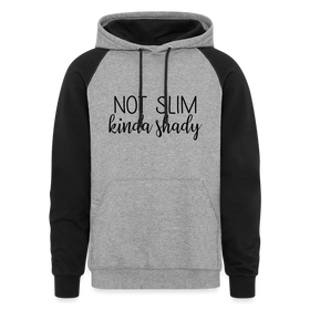 Not Slim Kinda Shady Colorblock Hoodie
