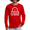 Size Matters Saw Funny Men's Premium Long Sleeve T-Shirt - red