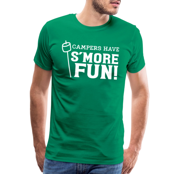 Camper's Have S'More Fun! Funny Camping Men's Premium T-Shirt - kelly green