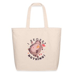 I Regret Nothing Trashed Raccoon Eco-Friendly Cotton Tote