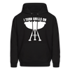 I Turn Grills On Funny BBQ Grilling Men's Hoodie - black