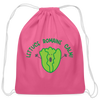 Lettuce Romaine Calm! Salad Food Pun Cotton Drawstring Bag