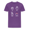 Rock, Paper, Scissors, Table Saw Funny Men's Premium T-Shirt - purple