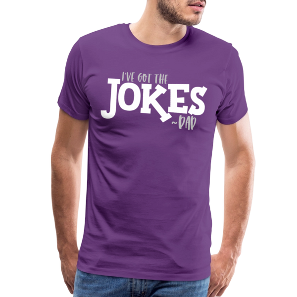 I've Got the Jokes -Dad Men's Premium T-Shirt - purple