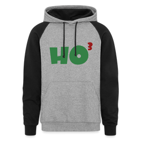 Ho to the Third Power Christmas Unisex Colorblock Hoodie