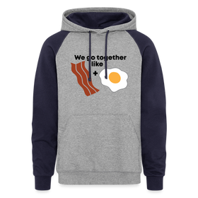 We Go Together Like Bacon & Eggs Colorblock Hoodie