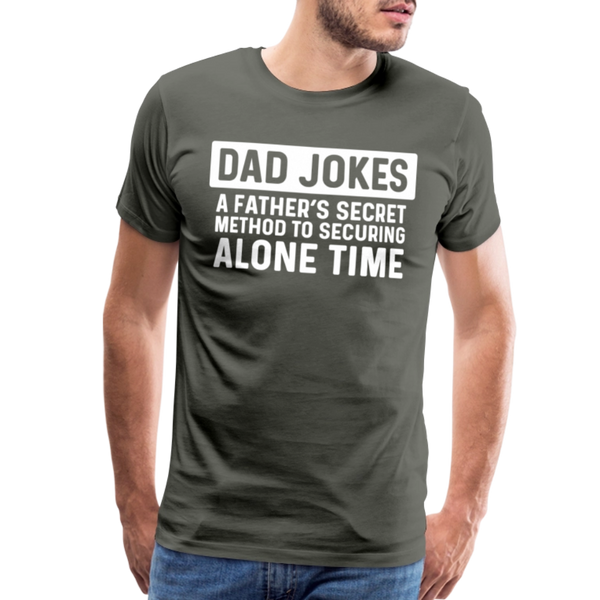 Funny Dad Joke Men's Premium T-Shirt - asphalt gray
