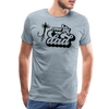 One Fly Dad Fly Fishing Men's Premium T-Shirt - heather ice blue