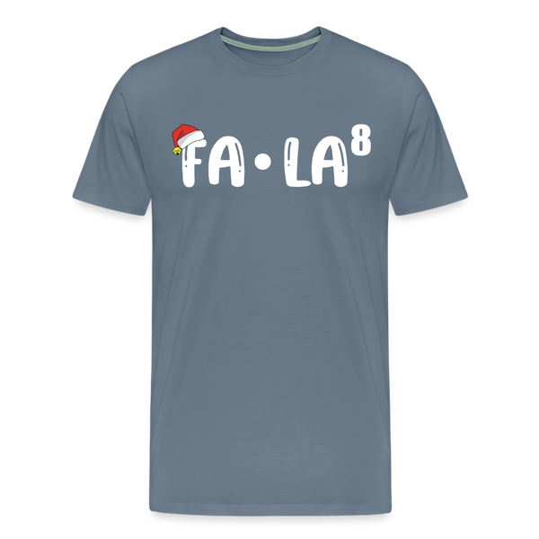 Fa-La Funny Christmas Men's Premium T-Shirt - steel blue