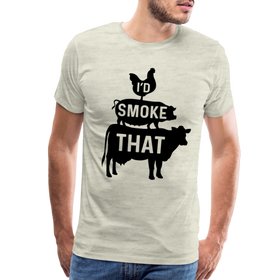 I'd Smoke That Funny BBQ Men's Premium T-Shirt