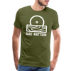 Size Matters Saw Funny Men's Premium T-Shirt - olive green