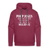 Poop Jokes Aren't my Favorite Kind of Jokes...But They're a Solid #2 Men’s Premium Hoodie - burgundy