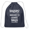 Bakers Gonna Bake Funny Cooking Cotton Drawstring Bag - navy