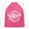 Inhale Tacos Exhale Negativity Cotton Drawstring Bag